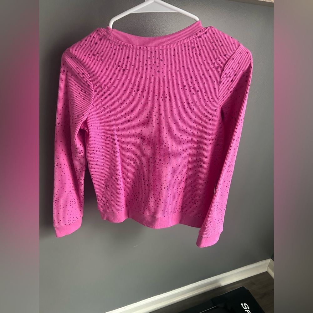 Cat & Jack Pink Long Sleeve Tee with Pocket - Picture 3 of 4